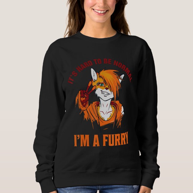 Furry Thing Furries Person Fox Proud Furry Tail Ea T Shirt (Framsida)