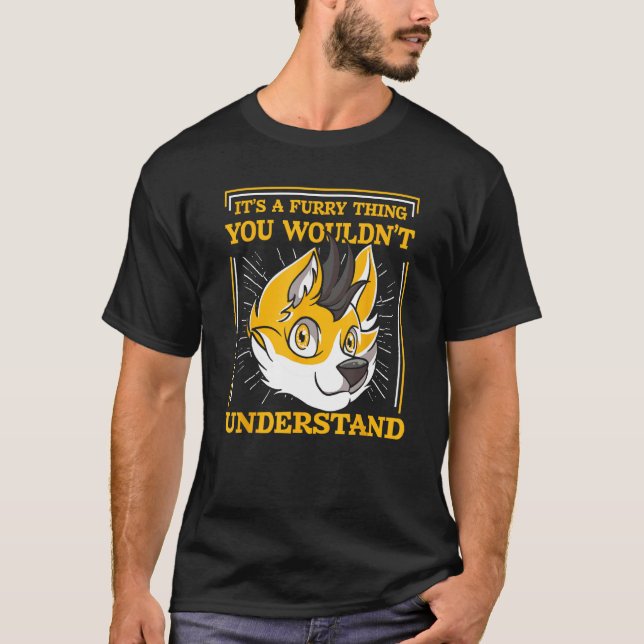 Fursona Fox Furries  Cosplay Furry Fandom T Shirt (Framsida)