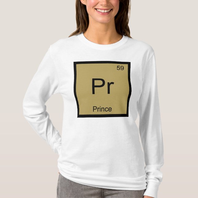 Furst Name Kemi Element Periodiska Systemet T-shirt (Framsida)