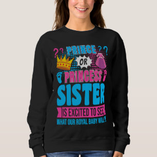 Furste eller prinsessa syster babys köns avtäcknin t shirt