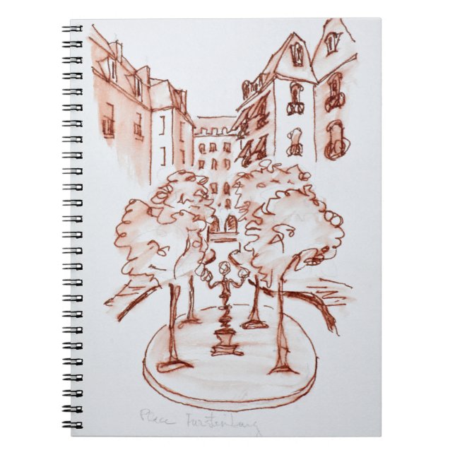 Furstenberg, Saint-Germain-des-Pres-kyrkan, Paris Anteckningsbok (Framsidan)