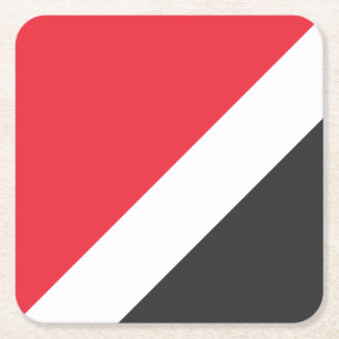 Furstendömet Sealand Flagga Underlägg Papper Kvadrat