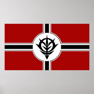 Furstendömet Zeon Mobile Kostym Gundam Poster