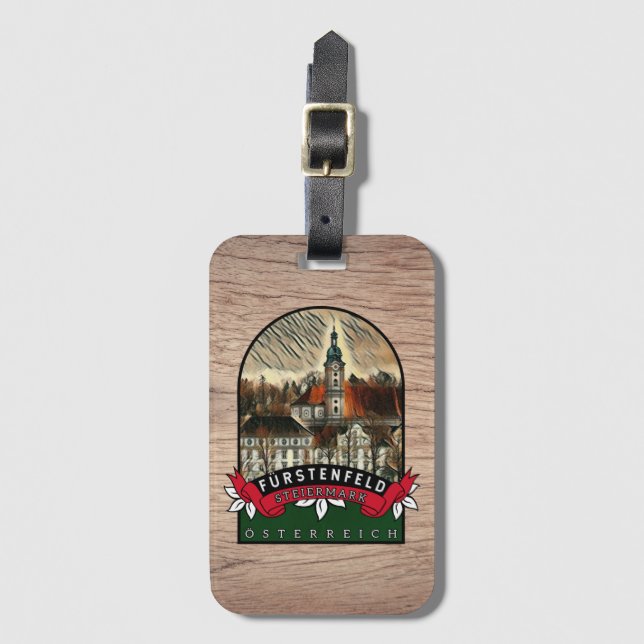 Fürstenfeld Österreich Steiermark Souvenir  Bagagebricka (Framsida vertikal)