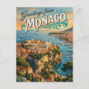 Furstens palats i Monaco Monaco Vykort
