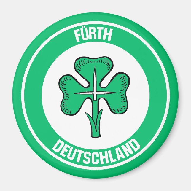 Fürth Round Emblem Magnet (Framsidan)