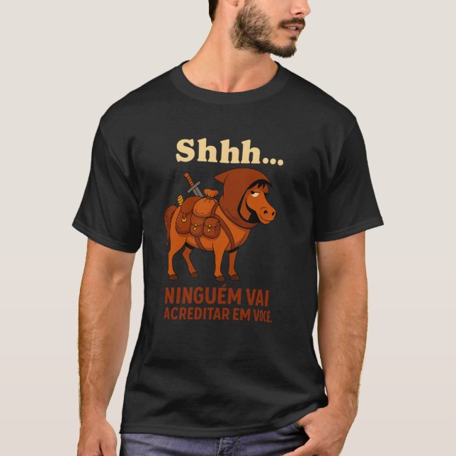 Furtividade Equina T Shirt (Framsida)