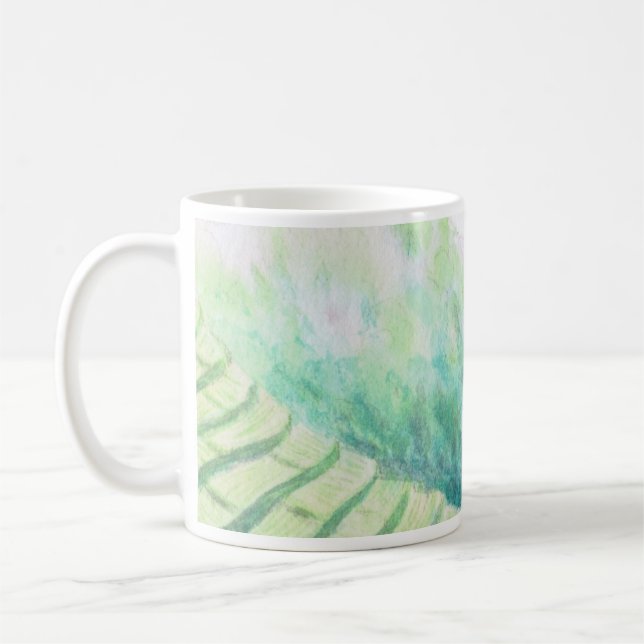 "Furusato" Japanska Land-bergen i hemmet Kaffemugg (Vänster)