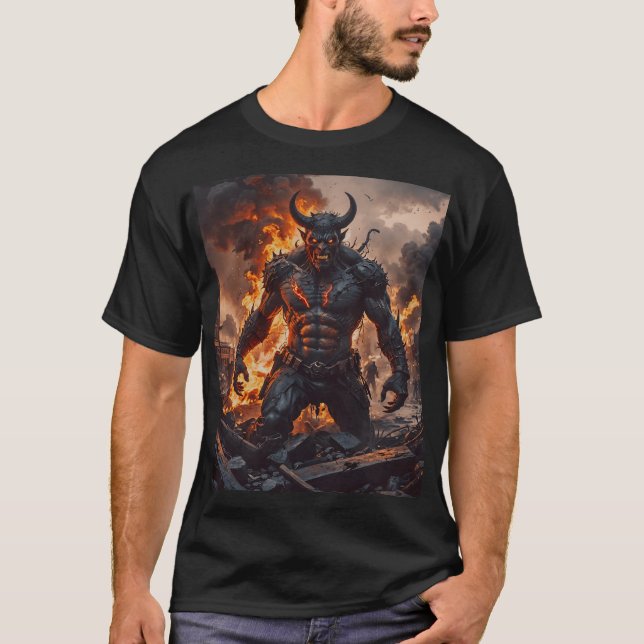 Fury of the Hellfire Titan T Shirt (Framsida)