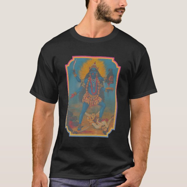 Fury of the Warrior Goddess Kali T Shirt (Framsida)