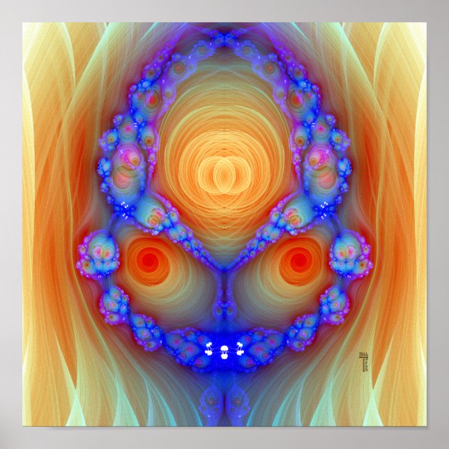 Fury Variation 2 (12 x 12 tum) Art-utskrift Poster (Framsidan)