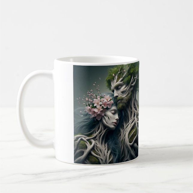 fusão homem e natureza kaffemugg (Vänster)