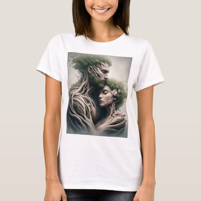 fusão homem e natureza t shirt (Framsida)