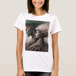 fusão homem e natureza t shirt