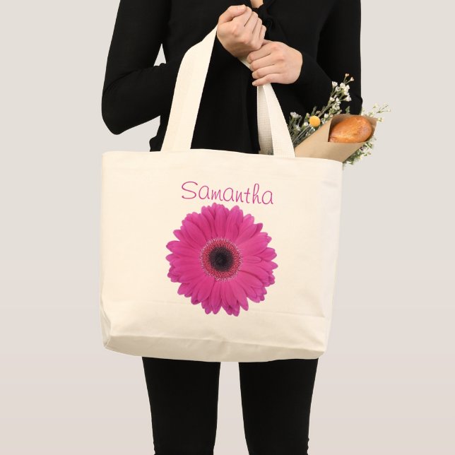 Fuschia Blomma Jätteväskor Jumbo Tygkasse (Framsida (produkt))