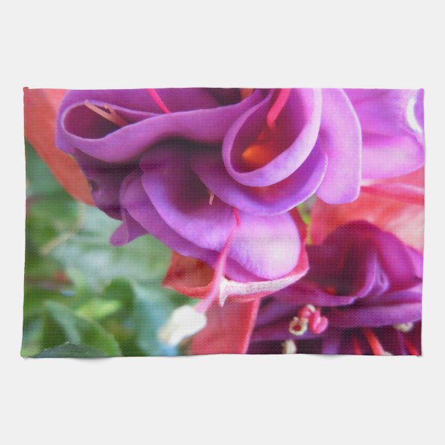 Fuschia Duo Kökshandduk (Horisontell)