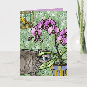 Fuschia Kitty&Tweet (kortet) Kort