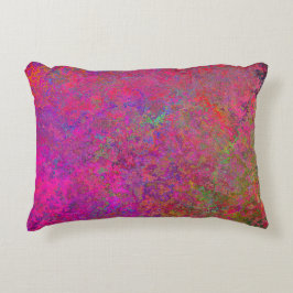 Fuschia och turkos struktur prydnadskudde