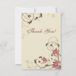 Fuschia påskliljar och vetetack tack kort