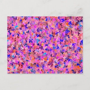 Fuschia Puzzle Delar vykort