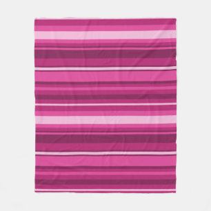 Fuschia rand fleecefilt