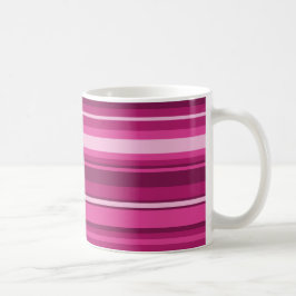 Fuschia rand kaffemugg