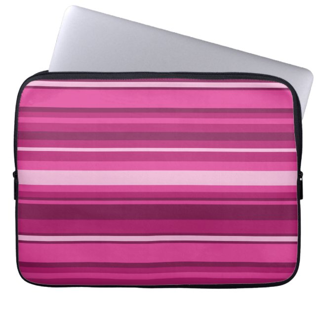 Fuschia rand laptop fodral (Framsidan)