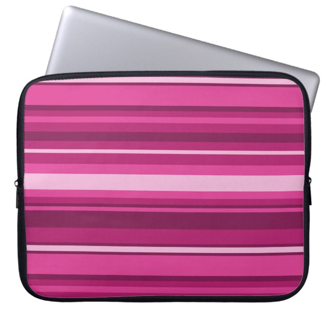 Fuschia rand laptop sleeve (Framsidan)