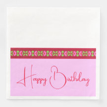 Fuschia Rosa Blommigt