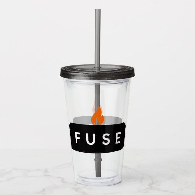 FUSE KOPP W/ LID & STRAW TAKE AWAY MUGG (Framsida)