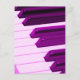 Fusha Rosa Piano eller Organ Tangentbord Vykort (Front)