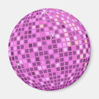 FUSHIA Disco-boll-on-black-bakgrund