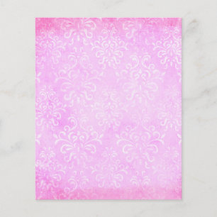 Fushia Rosa & White Scrapbook Papper