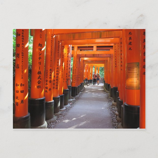 Fushimi Inari Kyoto Japan vykort (Framsida)