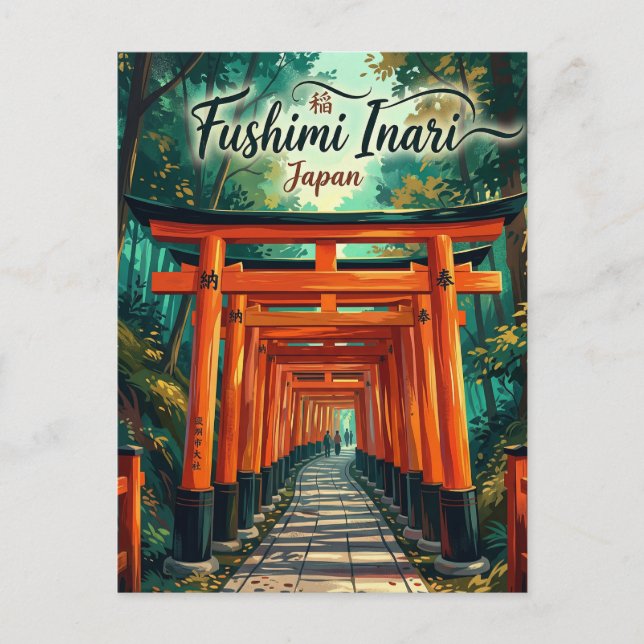 Fushimi Inari-taisha Japan Vykort (Framsida)