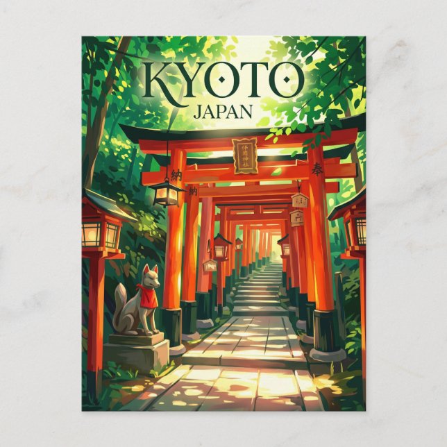 Fushimi Inari-taisha Japan Vykort (Framsida)