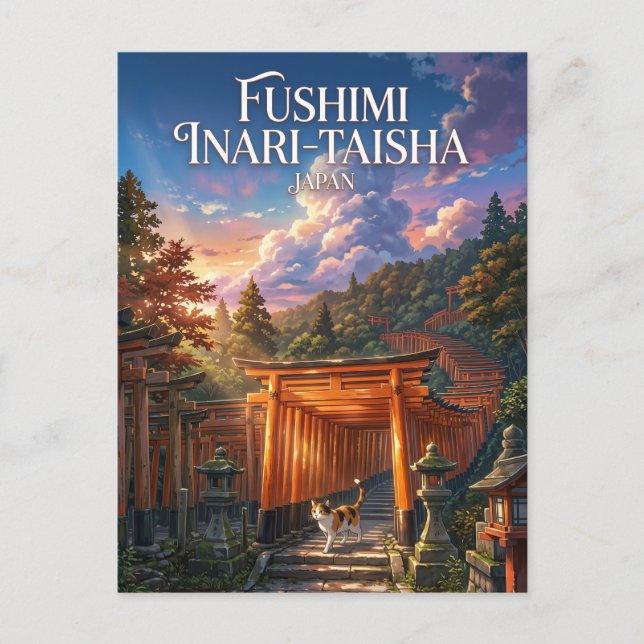Fushimi Inari Taisha Japan Vykort (Framsida)