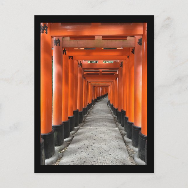 Fushimi Inari Taisha Shrine- Kyoto, Japan Vykort (Framsida)