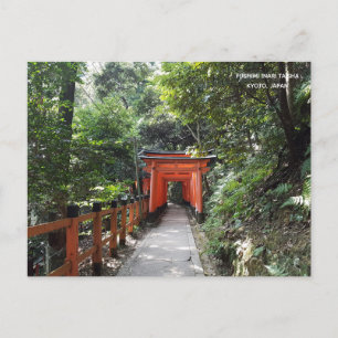 Fushimi Inari Taisha Temple Travel Kyoto Japan Vykort