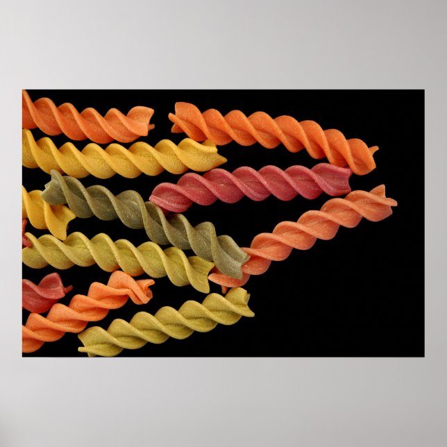 Fusilli pasta poster (Framsidan)