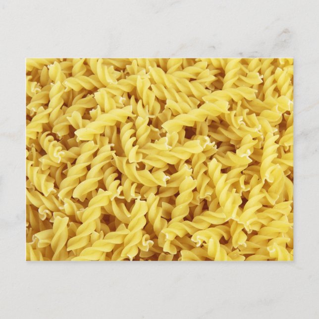 Fusilli Pasta Vykort (Framsida)