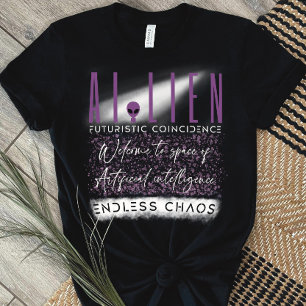 Fusion av rymden för främmande och artificiell int t shirt
