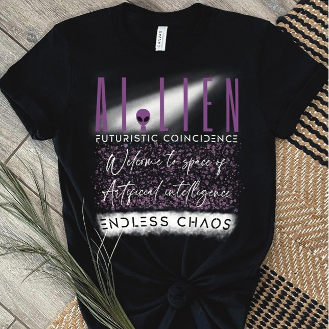 Fusion av rymden för främmande och artificiell int t shirt (Skapare uppladdad)