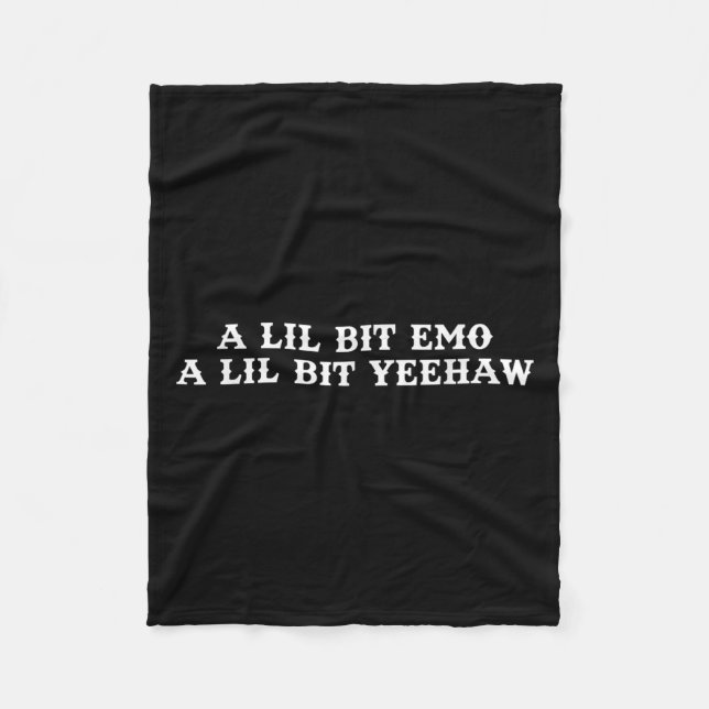 Fusion Of Two Styles, Cowboy, Ranch, Emo, Yeehaw  Fleecefilt (Framsidan)