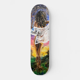Fusion - vattenfärgsfärg mini skateboard bräda 18,5 cm