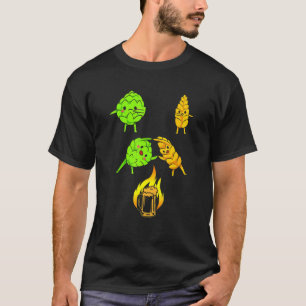 Fusionsöl av veteöl Skutt för öldryck T Shirt