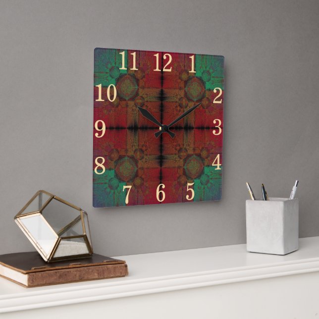 Fusionsrutnät Fyrkantig Klocka (Kontor)