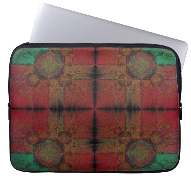 Fusionsrutnät Laptop Fodral (Framsidan)