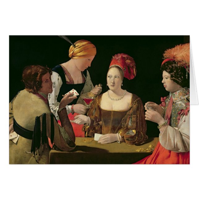 Fusk med överdängaren av diamanter hälsningskort (Framsidan Horizontal)