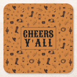 fuska på westerna mönster underlägg papper kvadrat